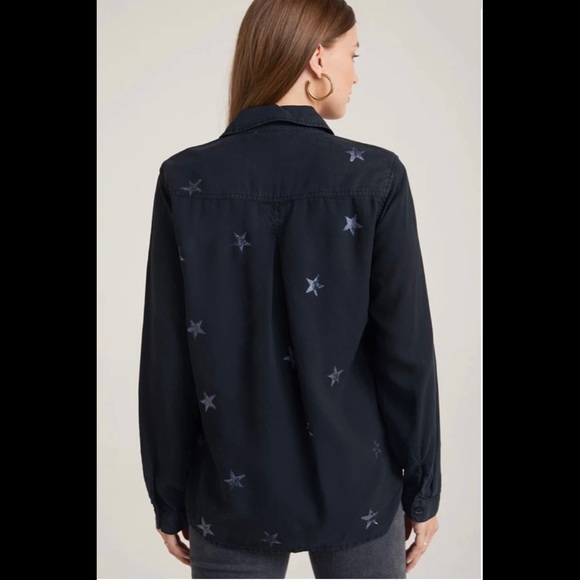 BELLA DAHL Front Pocket Star Button Down Shirt - Size S Like New Condition! - Picture 2 of 7